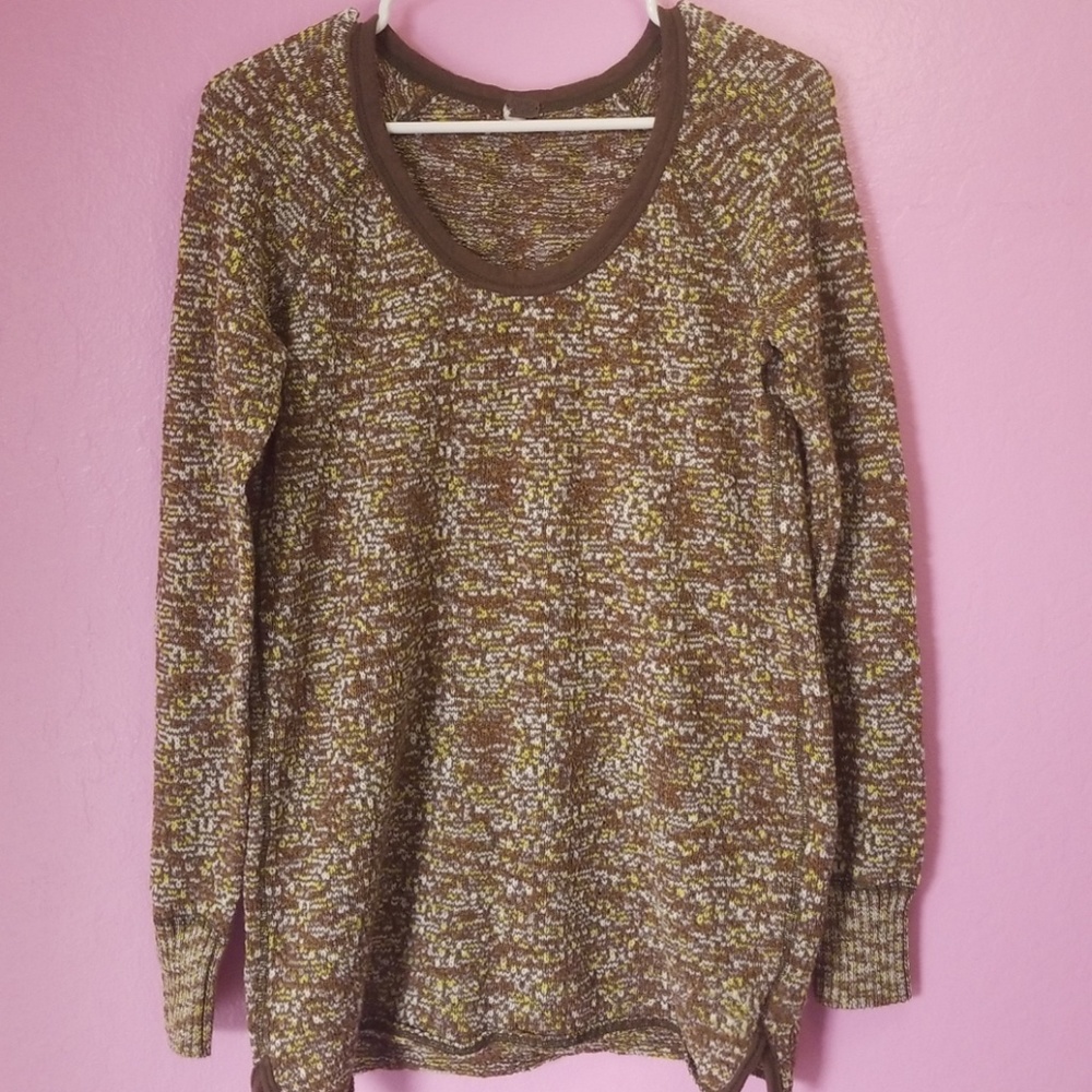 Free people green knitted sweater